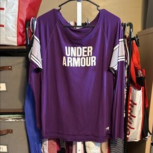 Under Armour Long Sleeve Sz Large Purple READ